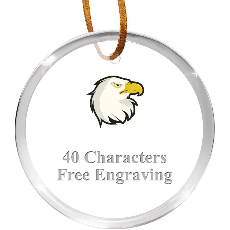 3 1/4" ROUND ACRYLIC ORNAMENT