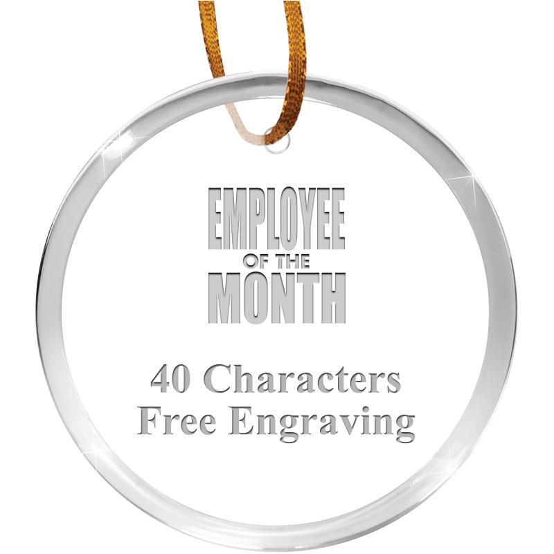 3 1/4" ROUND ACRYLIC ORNAMENT