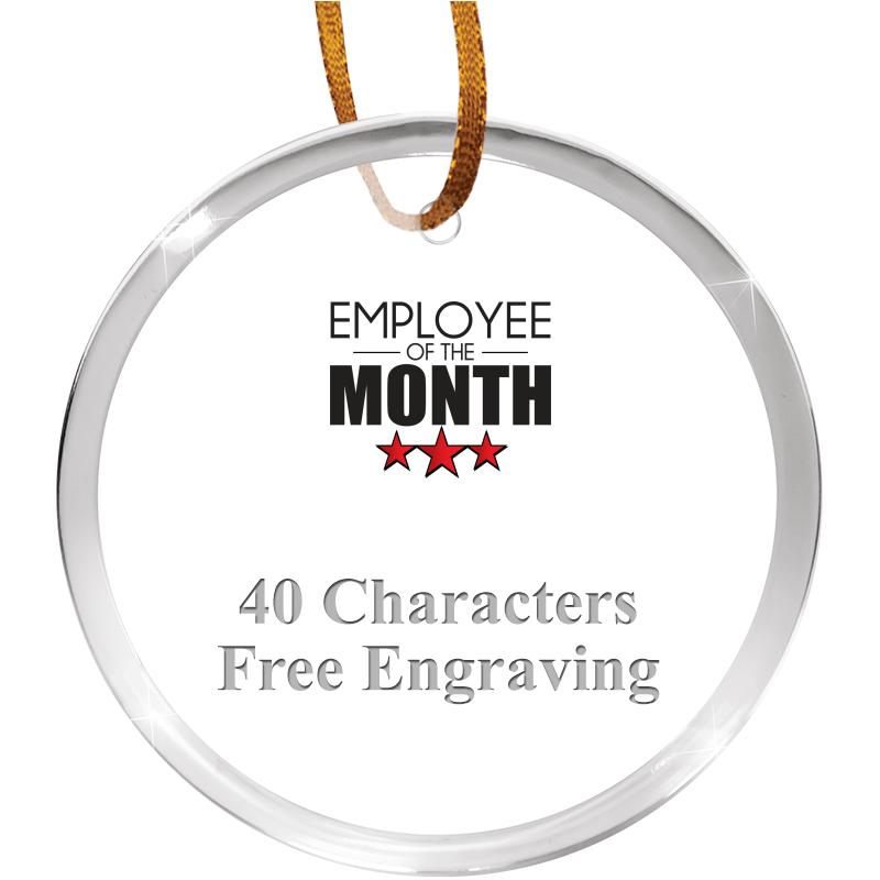 3 1/4" ROUND ACRYLIC ORNAMENT