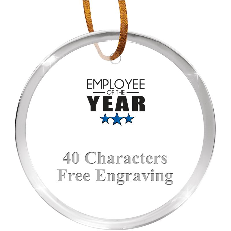 3 1/4" ROUND ACRYLIC ORNAMENT