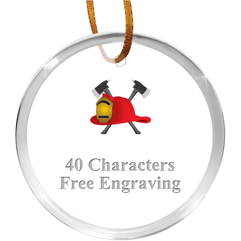 3 1/4" ROUND ACRYLIC ORNAMENT