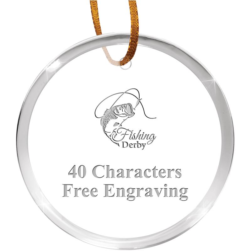 3 1/4" ROUND ACRYLIC ORNAMENT