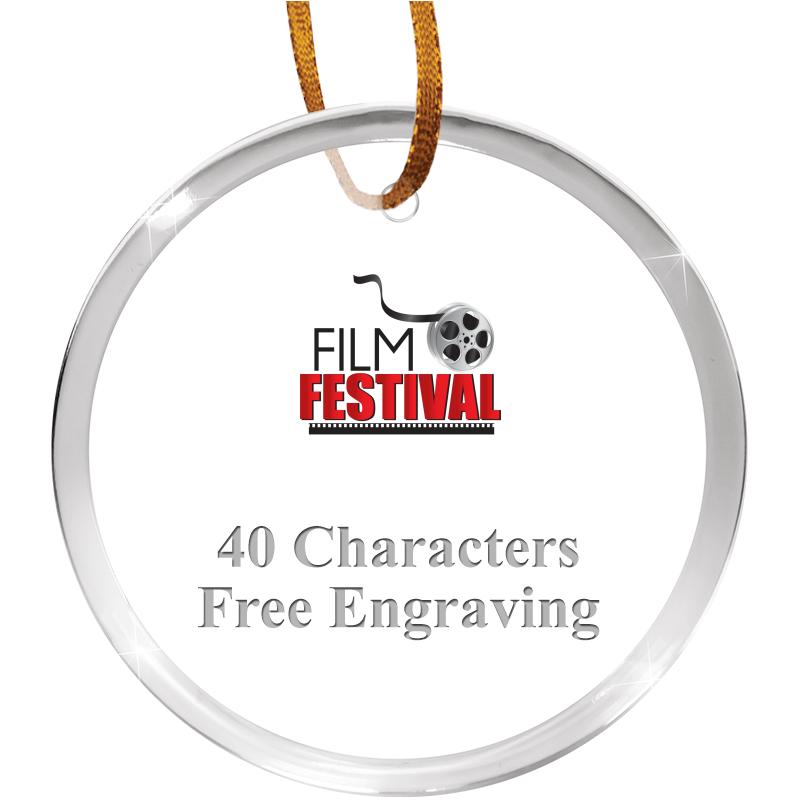 3 1/4" ROUND ACRYLIC ORNAMENT