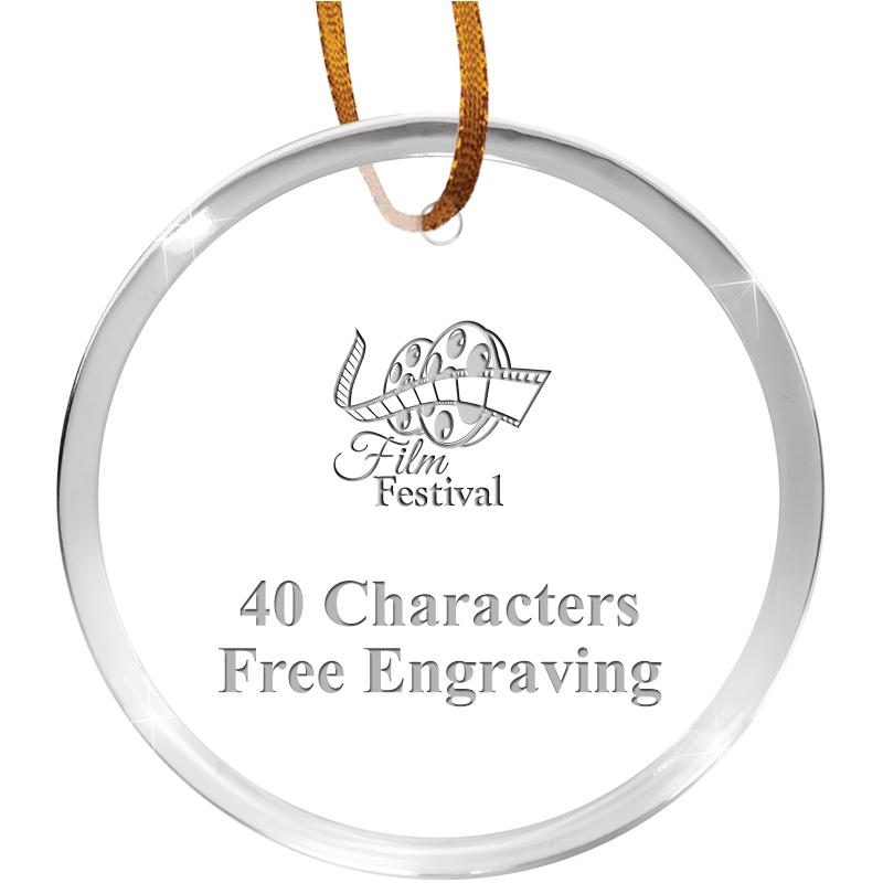 3 1/4" ROUND ACRYLIC ORNAMENT