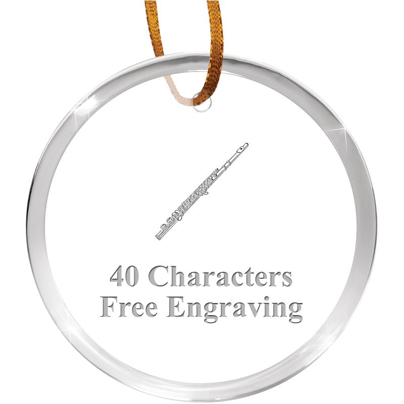 3 1/4" ROUND ACRYLIC ORNAMENT