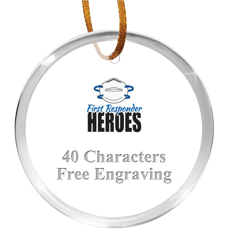 3 1/4" ROUND ACRYLIC ORNAMENT