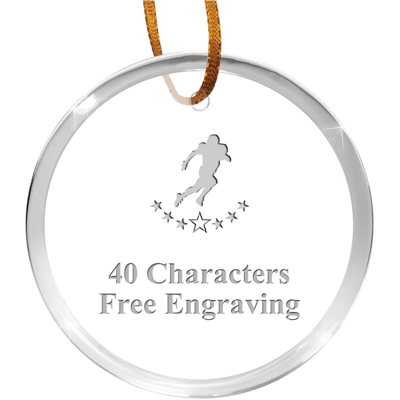 3 1/4" ROUND ACRYLIC ORNAMENT