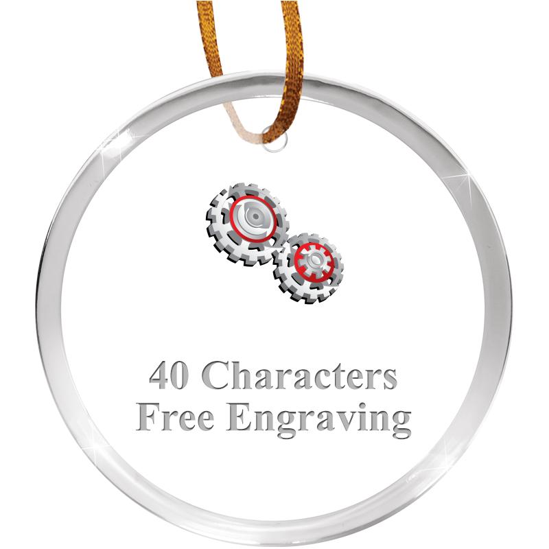 3 1/4" ROUND ACRYLIC ORNAMENT