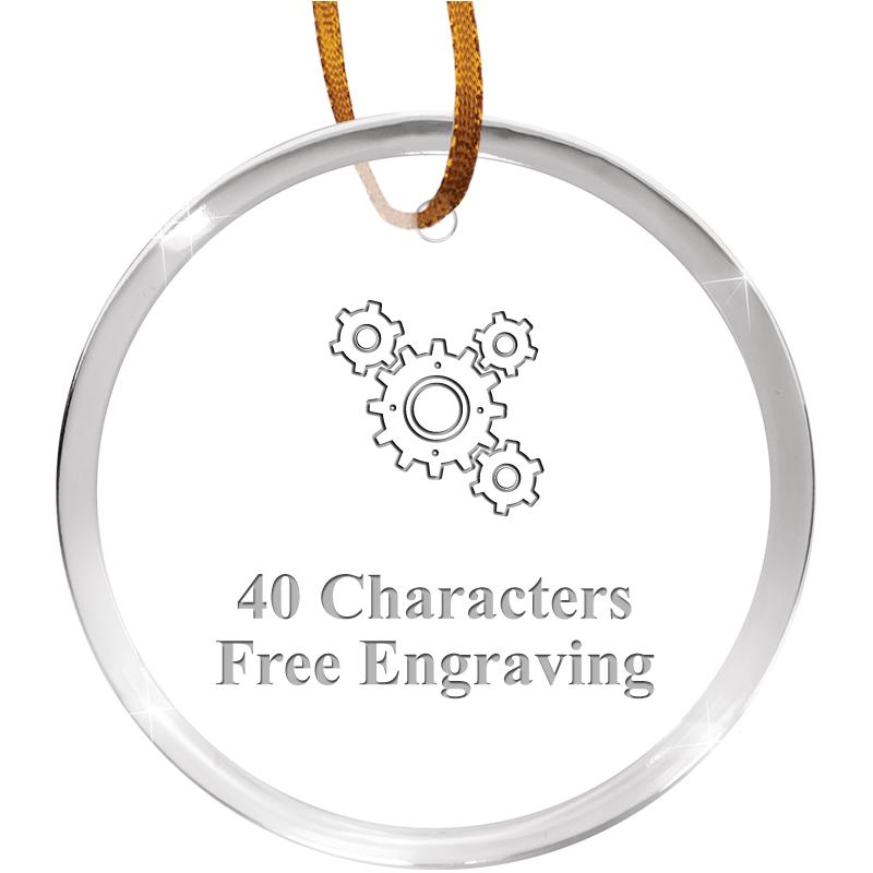 3 1/4" ROUND ACRYLIC ORNAMENT