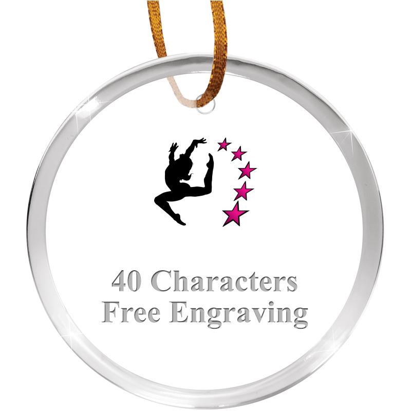 3 1/4" ROUND ACRYLIC ORNAMENT