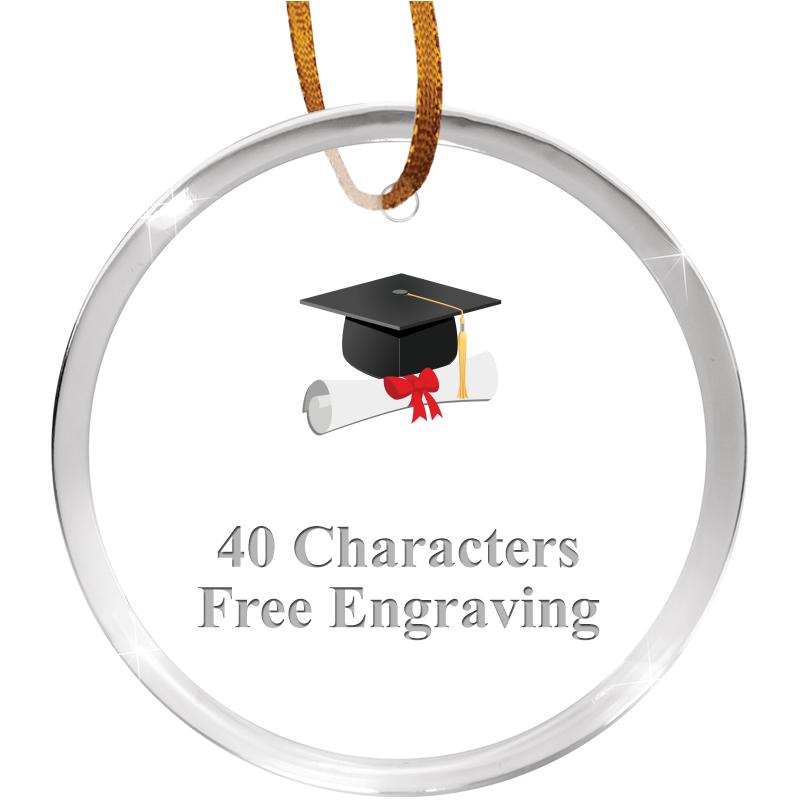 3 1/4" ROUND ACRYLIC ORNAMENT