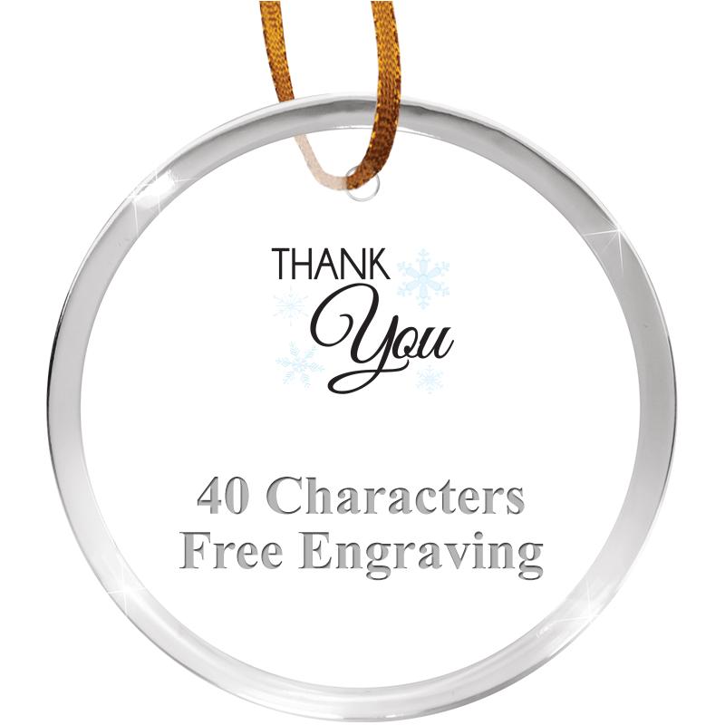 3 1/4" ROUND ACRYLIC ORNAMENT