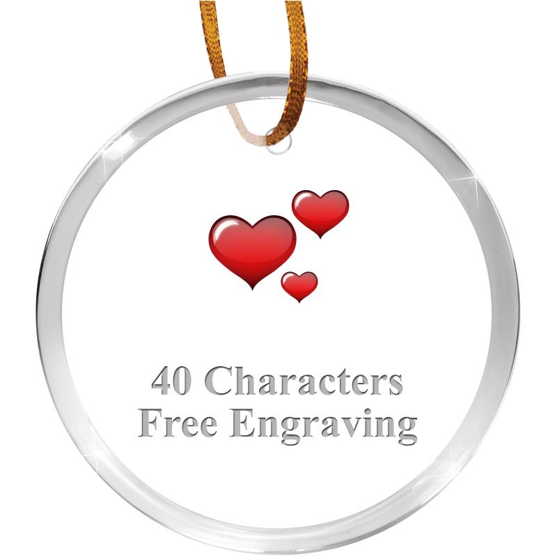 3 1/4" ROUND ACRYLIC ORNAMENT