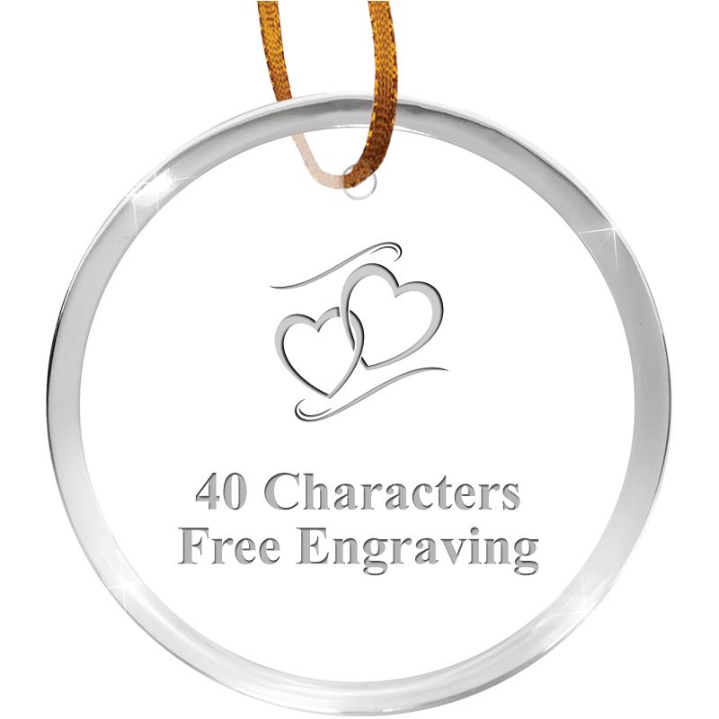 3 1/4" ROUND ACRYLIC ORNAMENT