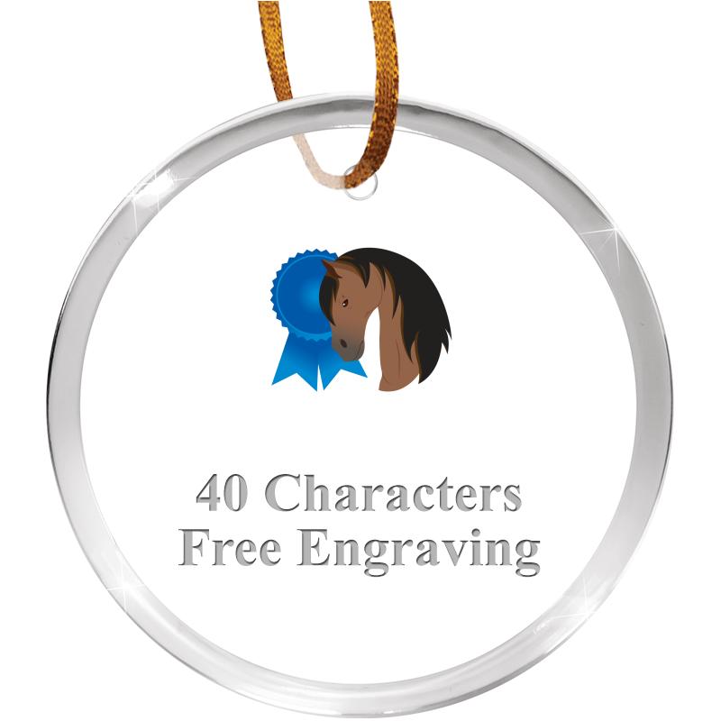 3 1/4" ROUND ACRYLIC ORNAMENT