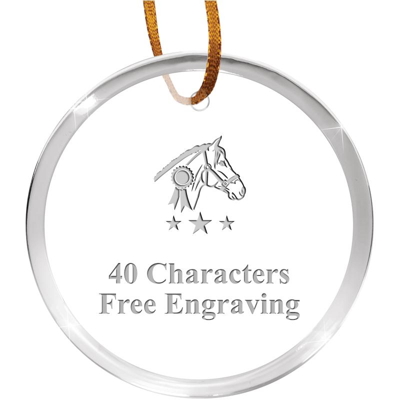 3 1/4" ROUND ACRYLIC ORNAMENT