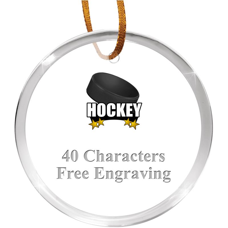 3 1/4" ROUND ACRYLIC ORNAMENT