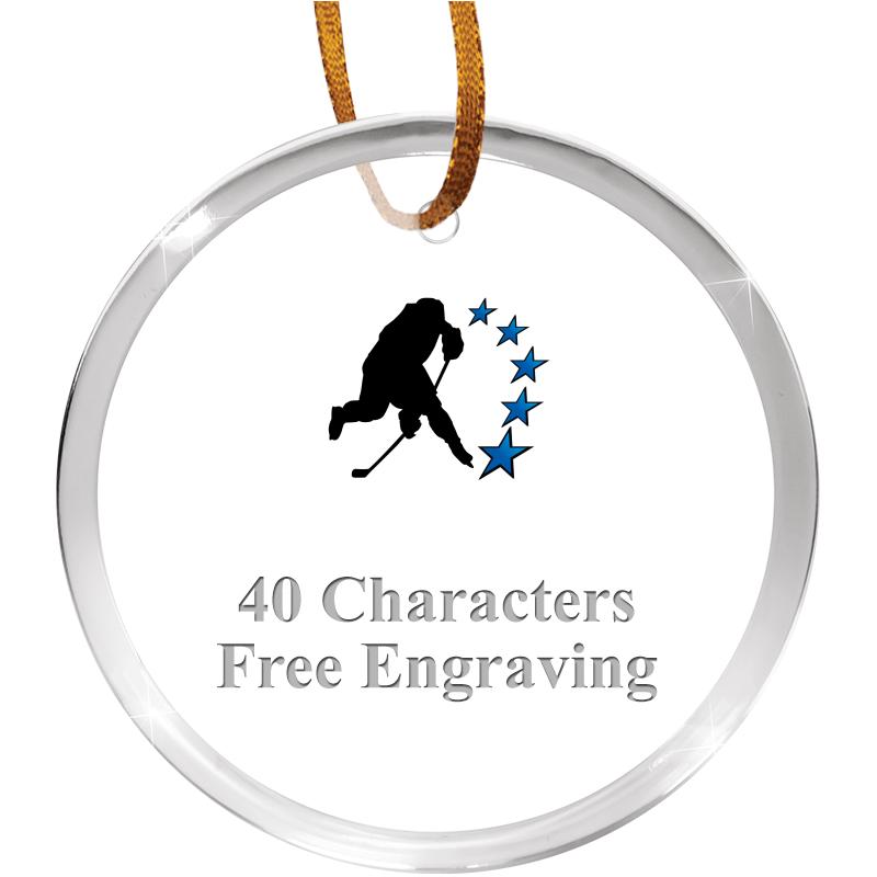 3 1/4" ROUND ACRYLIC ORNAMENT