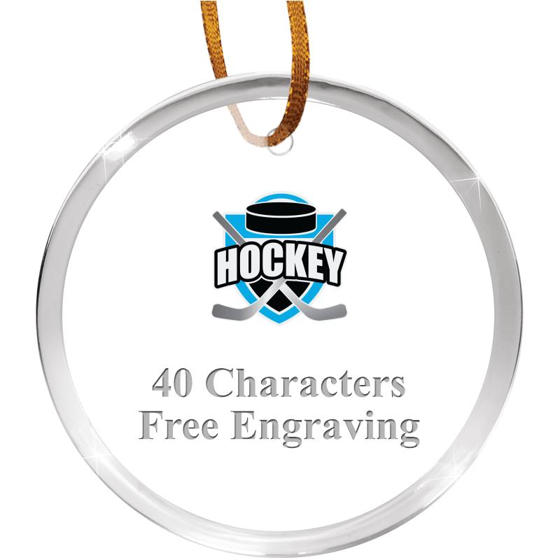 3 1/4" ROUND ACRYLIC ORNAMENT