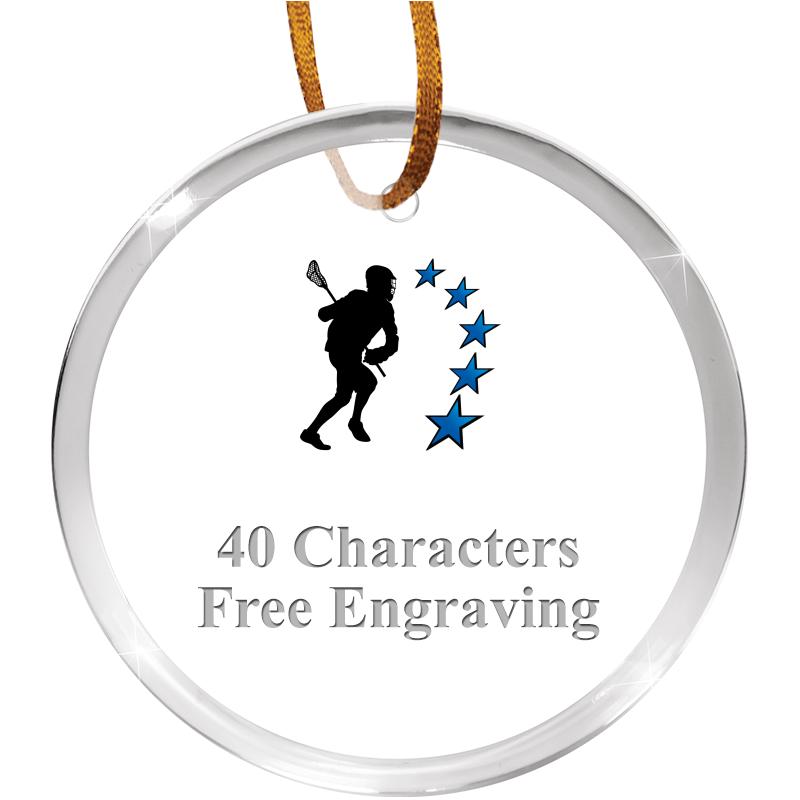 3 1/4" ROUND ACRYLIC ORNAMENT