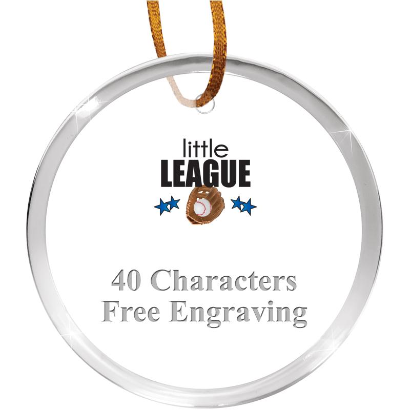 3 1/4" ROUND ACRYLIC ORNAMENT