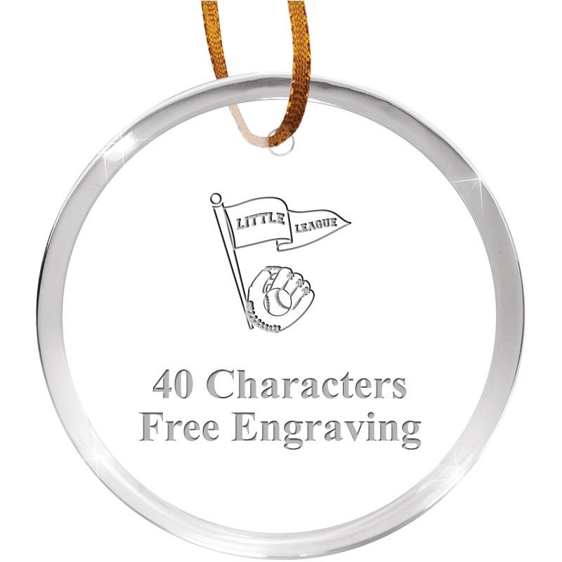 3 1/4" ROUND ACRYLIC ORNAMENT