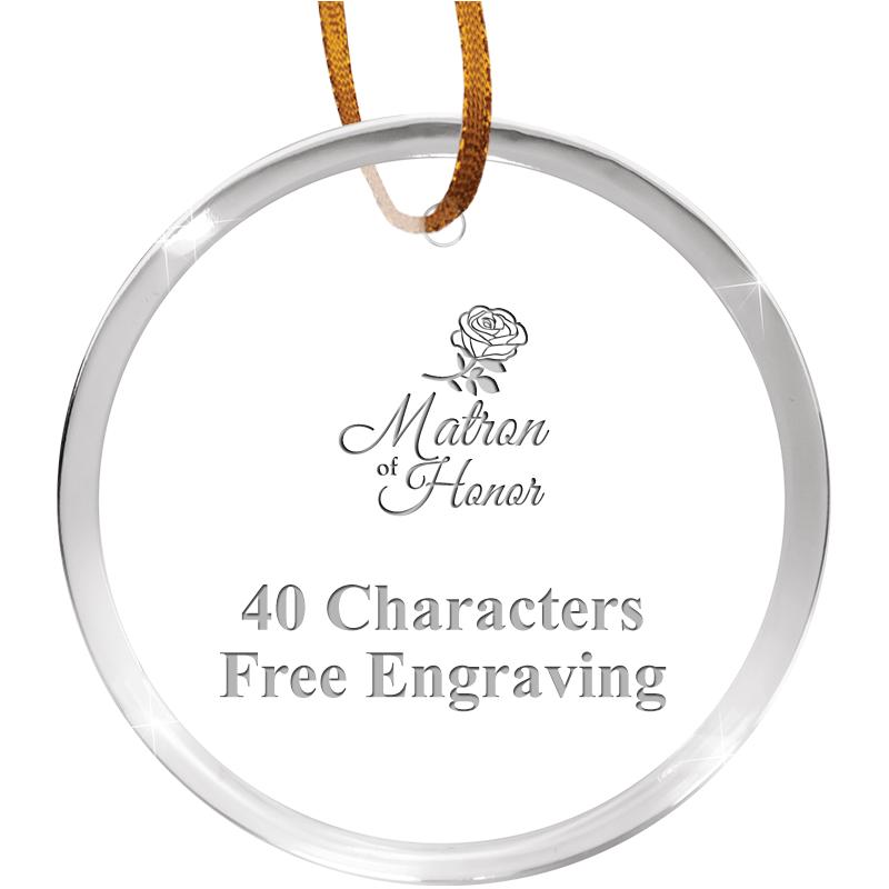 3 1/4" ROUND ACRYLIC ORNAMENT