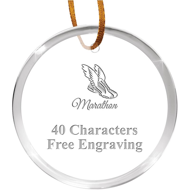 3 1/4" ROUND ACRYLIC ORNAMENT