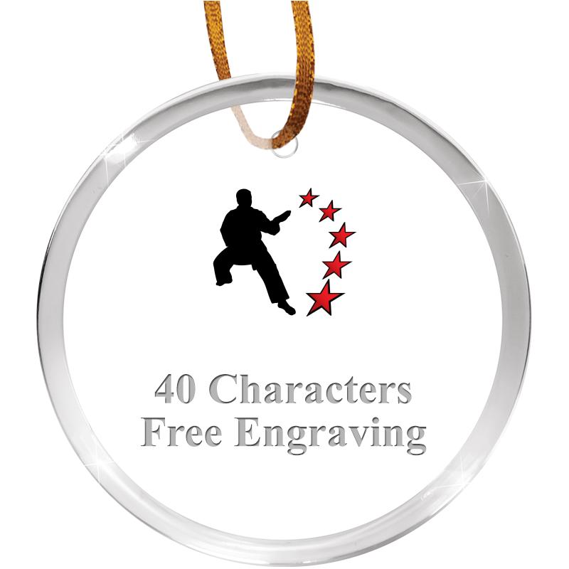 3 1/4" ROUND ACRYLIC ORNAMENT