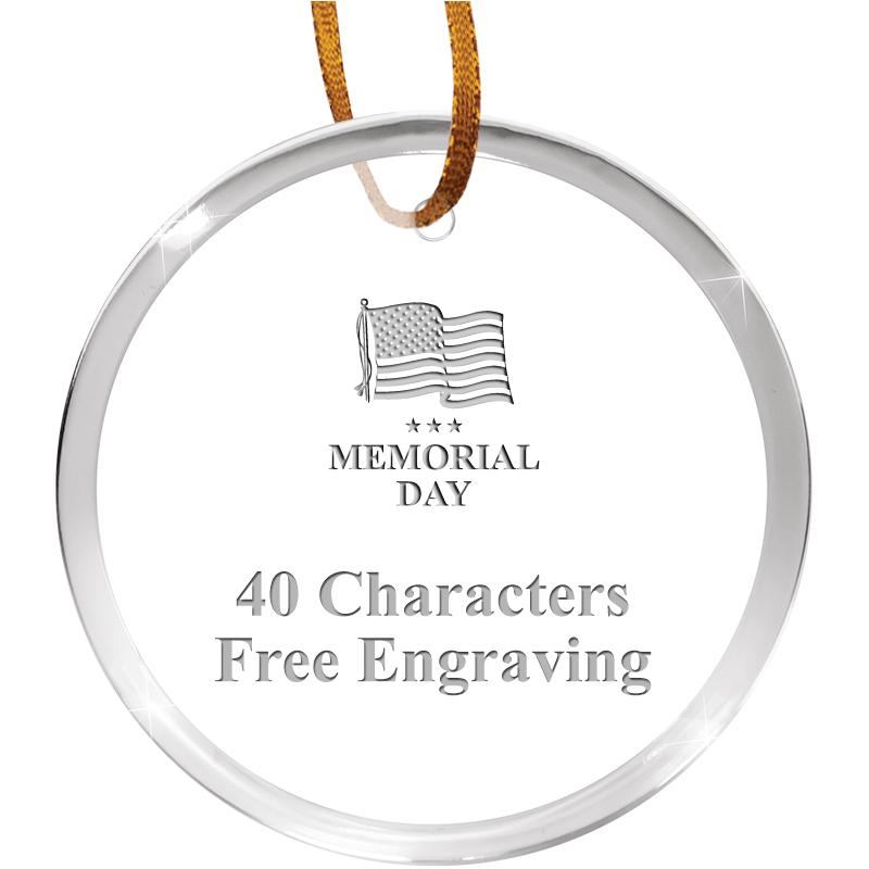 3 1/4" ROUND ACRYLIC ORNAMENT