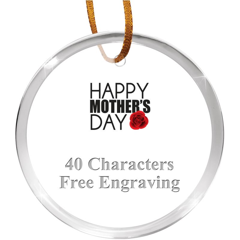 3 1/4" ROUND ACRYLIC ORNAMENT