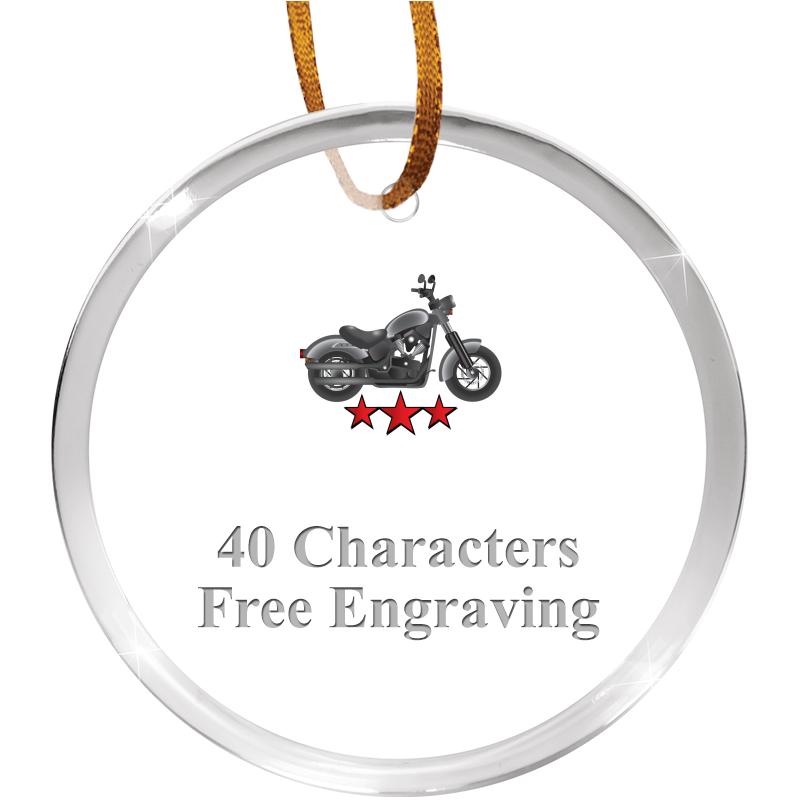 3 1/4" ROUND ACRYLIC ORNAMENT