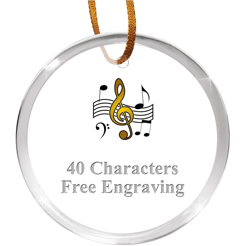 3 1/4" ROUND ACRYLIC ORNAMENT