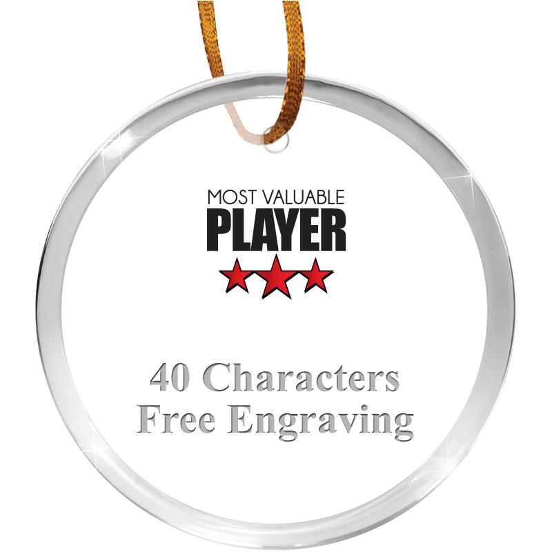 3 1/4" ROUND ACRYLIC ORNAMENT