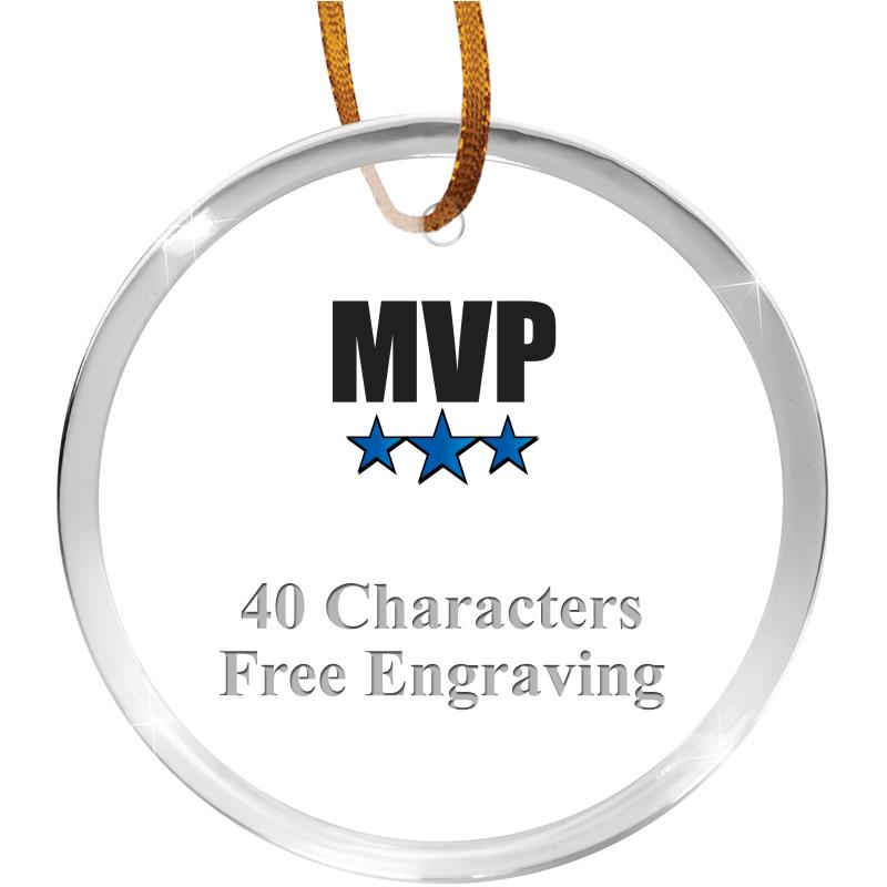 3 1/4" ROUND ACRYLIC ORNAMENT