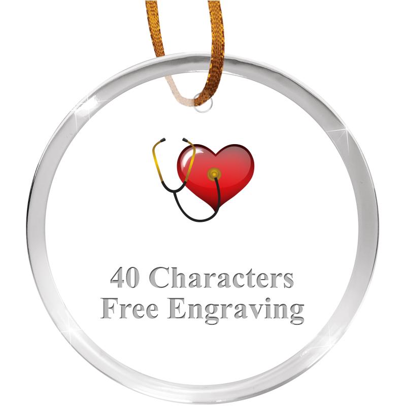 3 1/4" ROUND ACRYLIC ORNAMENT