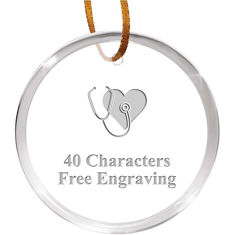 3 1/4" ROUND ACRYLIC ORNAMENT