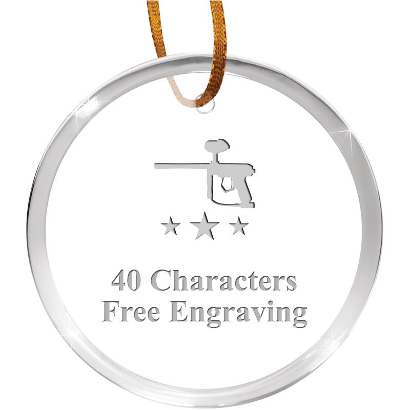 3 1/4" ROUND ACRYLIC ORNAMENT