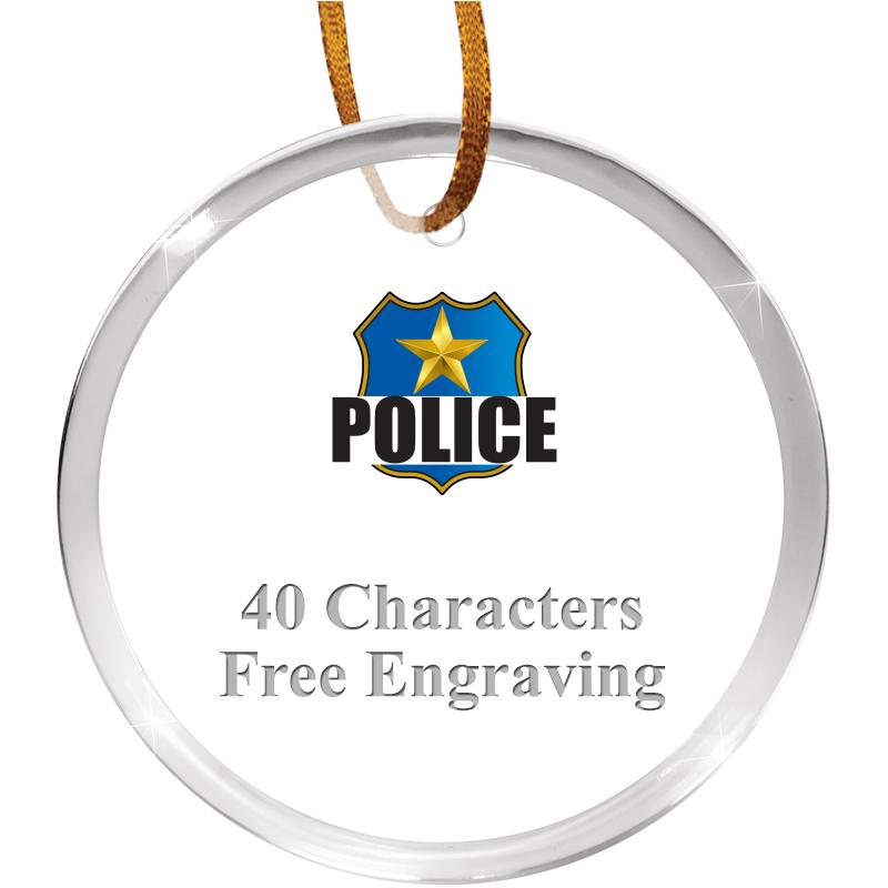 3 1/4" ROUND ACRYLIC ORNAMENT