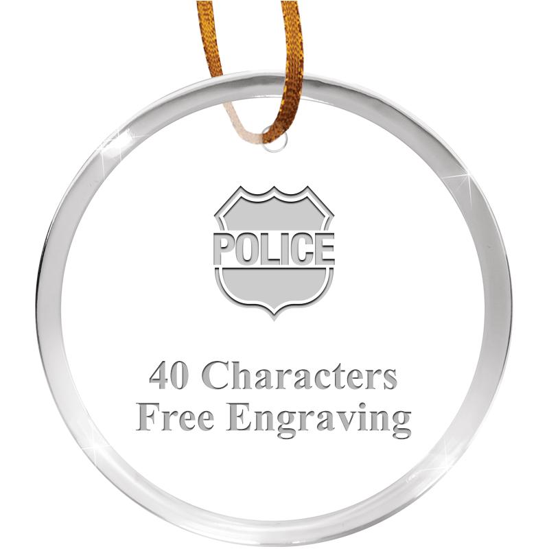 3 1/4" ROUND ACRYLIC ORNAMENT