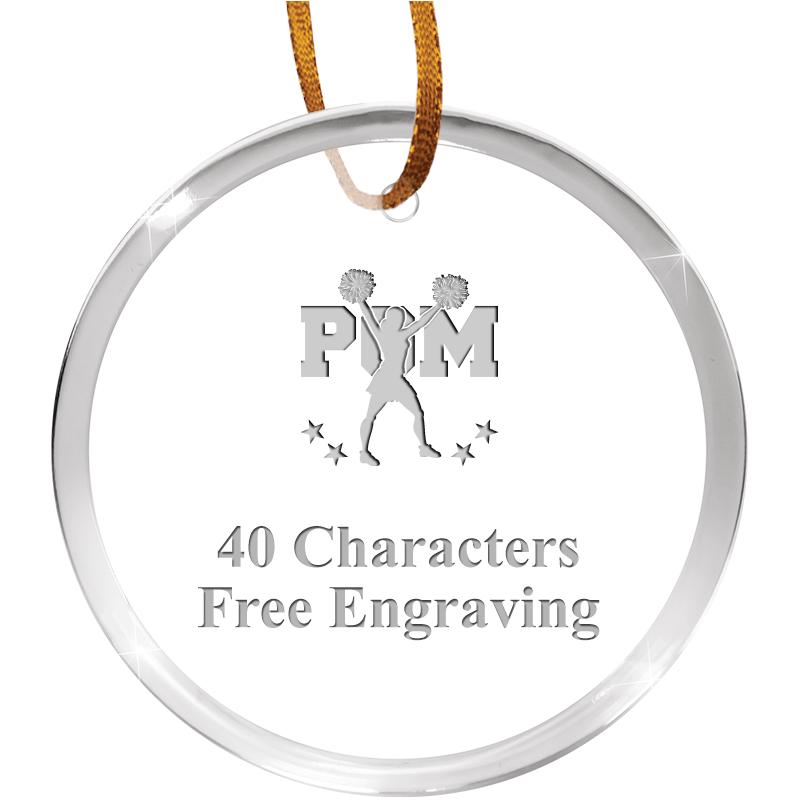 3 1/4" ROUND ACRYLIC ORNAMENT