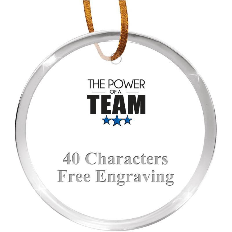 3 1/4" ROUND ACRYLIC ORNAMENT