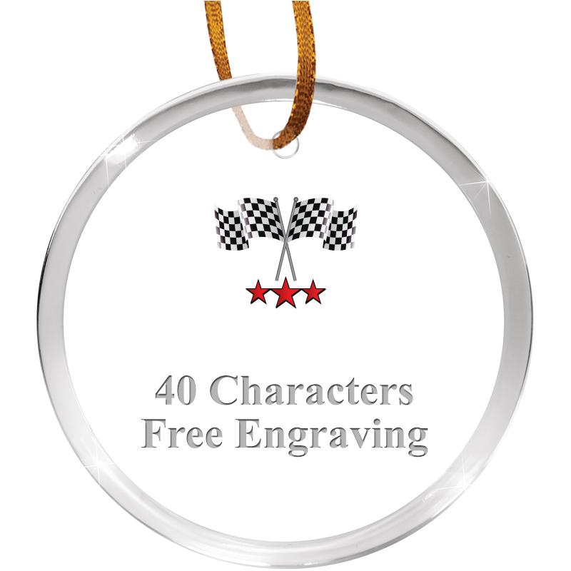 3 1/4" ROUND ACRYLIC ORNAMENT