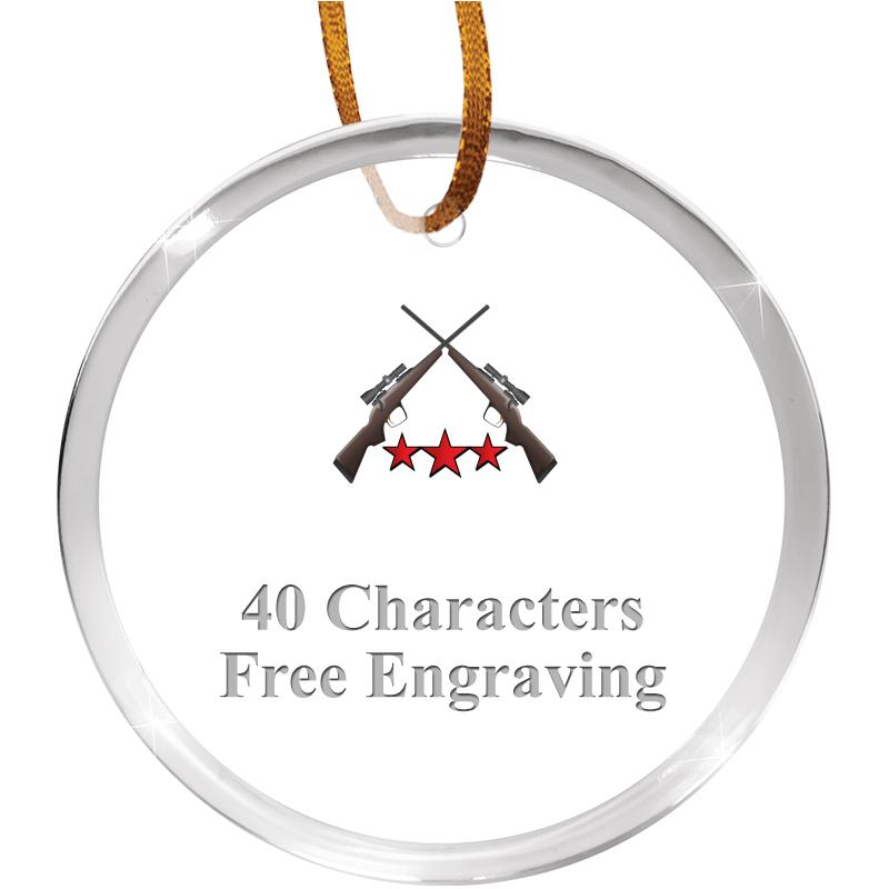 3 1/4" ROUND ACRYLIC ORNAMENT