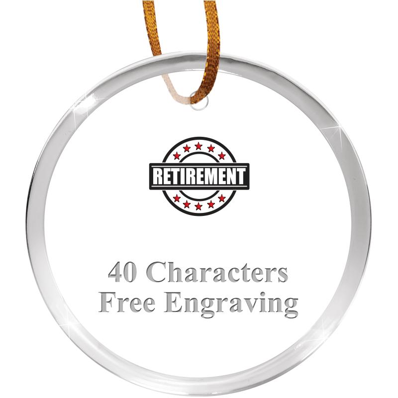 3 1/4" ROUND ACRYLIC ORNAMENT