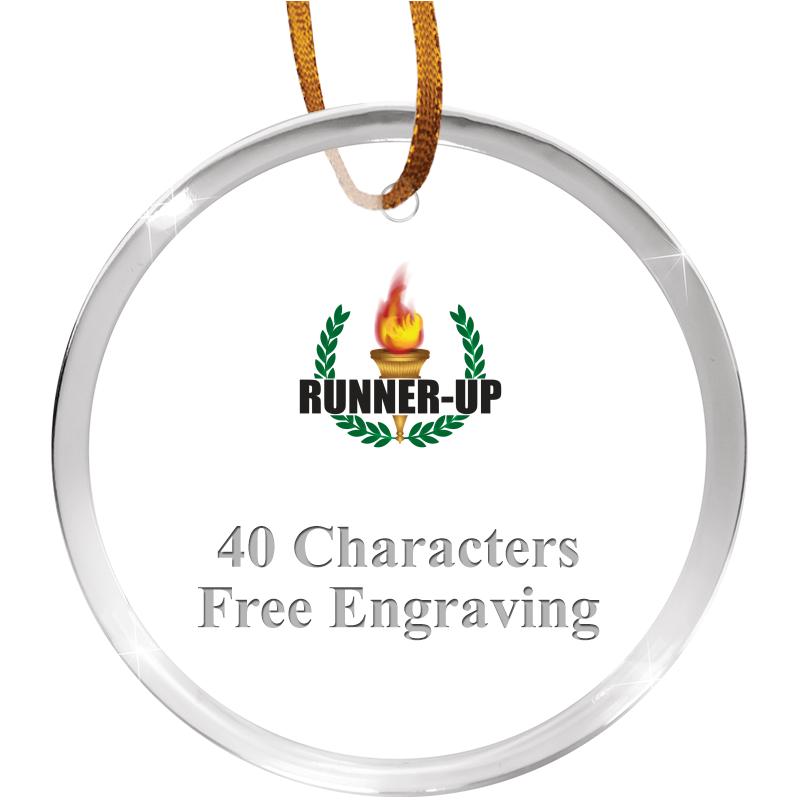 3 1/4" ROUND ACRYLIC ORNAMENT