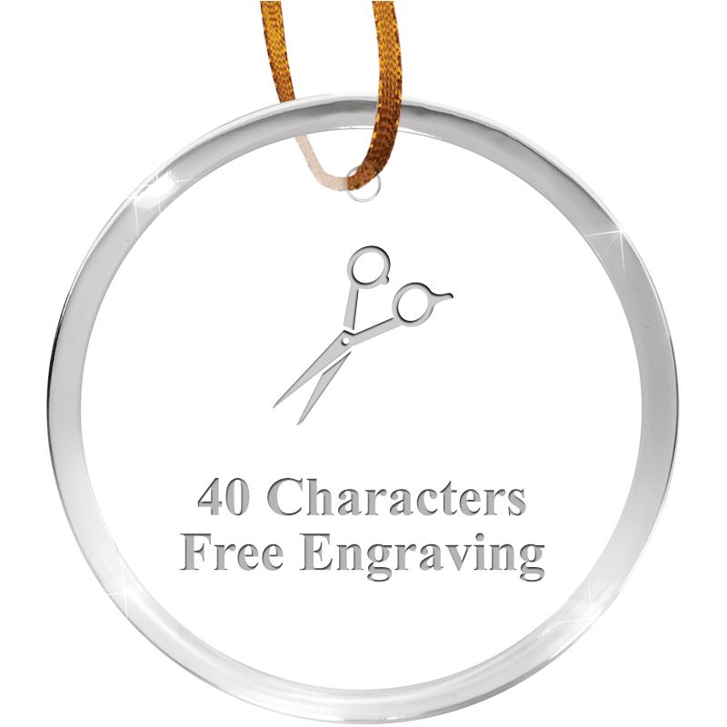 3 1/4" ROUND ACRYLIC ORNAMENT