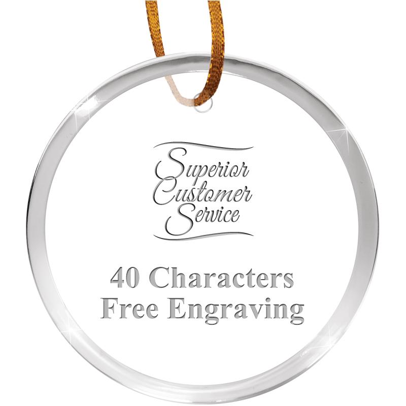 3 1/4" ROUND ACRYLIC ORNAMENT