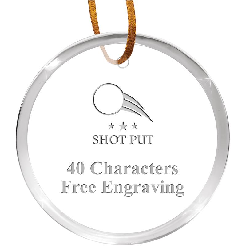 3 1/4" ROUND ACRYLIC ORNAMENT