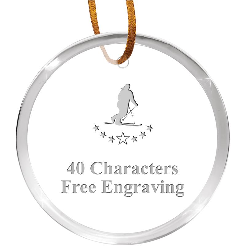 3 1/4" ROUND ACRYLIC ORNAMENT